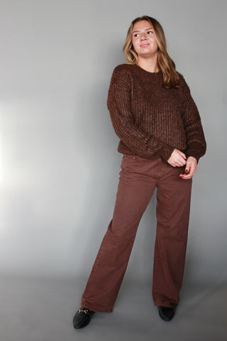 Oversized Contrast Sweater