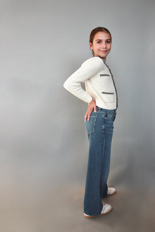 Youth Sophia Contrast Cardigan