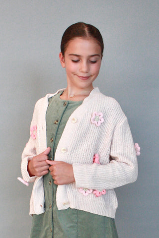 Youth 3D Crochet Cardigan