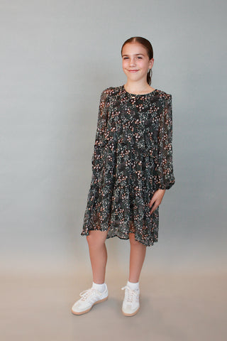Youth Floral Ruffle Dress