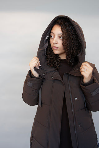 Chocolate Puffer Coat From Germany