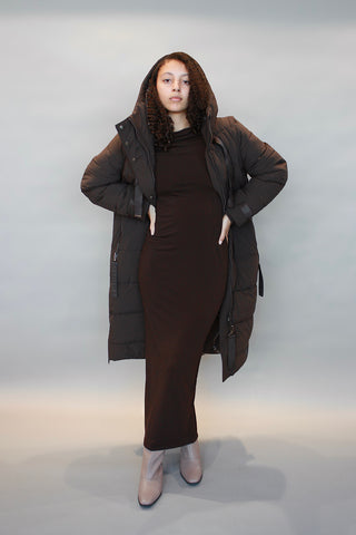 Chocolate Puffer Coat From Germany