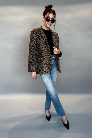 Ultra Luxe Leopard Blazer