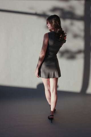 Twist Sleeve Mini Dress