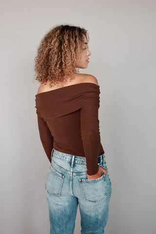 Rhinestone Fold-Over Top