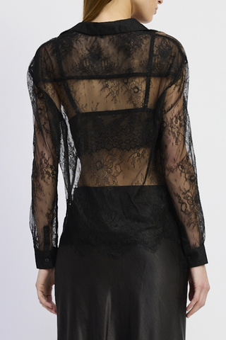 Lace Cami & Button Blouse