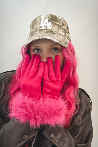 Faux Fur Cuff Gloves