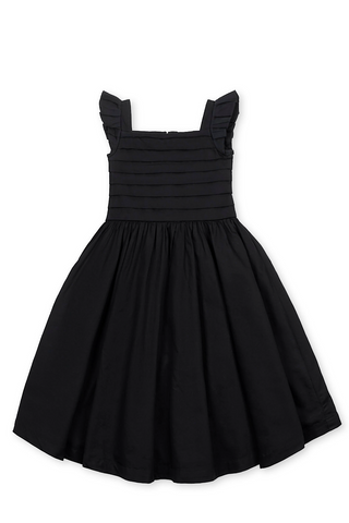 Youth Organic Pleated Sateen Dress