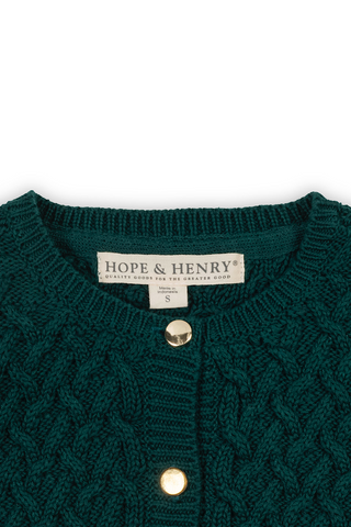 Youth Deep Green Cardigan