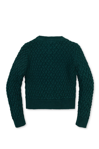 Youth Deep Green Cardigan