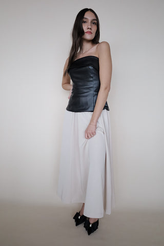 Vegan Leather Corset Dress