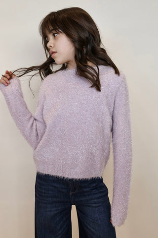 Youth Tinsel Fuzzy Sweater