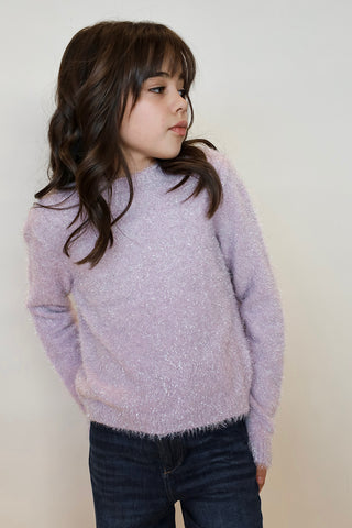 Youth Tinsel Fuzzy Sweater