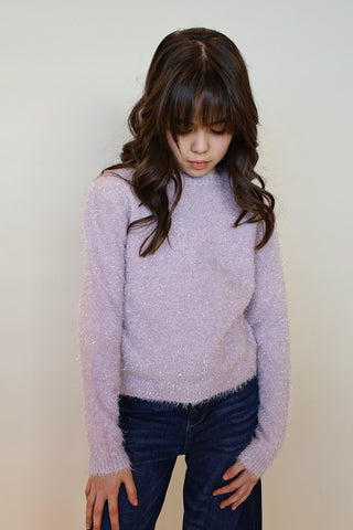 Youth Tinsel Fuzzy Sweater