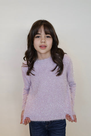 Youth Tinsel Fuzzy Sweater