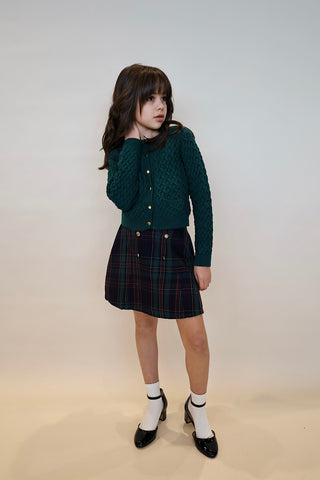 Youth Deep Green Cardigan
