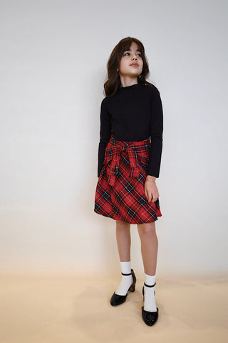 Youth Ponte Plaid Dress