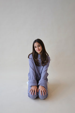 Youth Cashmere Waffle Jogger