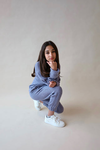 Youth Cashmere Waffle Top