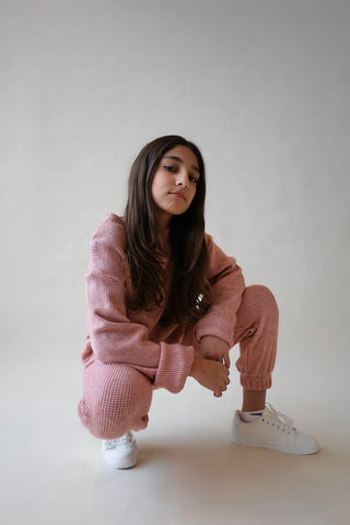 Youth Cashmere Waffle Top