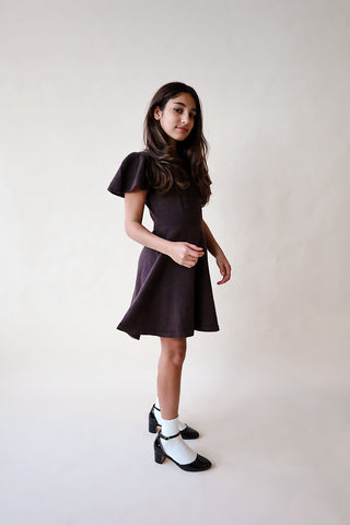 Youth Flutter Sleeve Dress