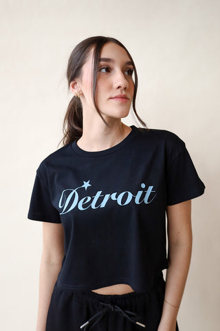 Detroit Cropped Box Tee