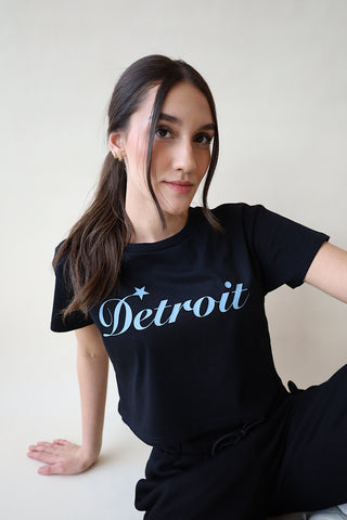 Detroit Cropped Box Tee