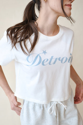 Detroit Cropped Box Tee