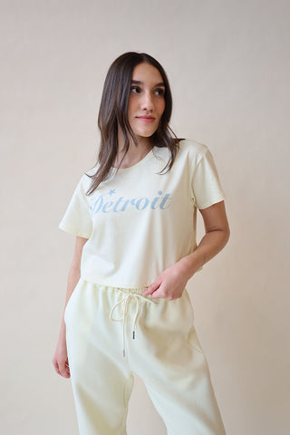 Detroit Cropped Box Tee