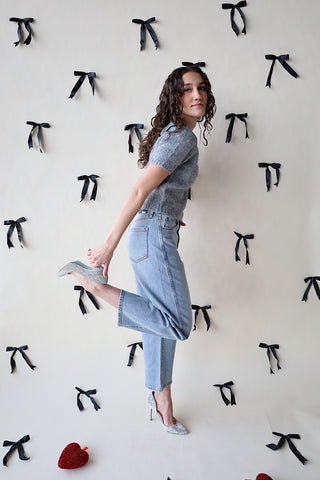 Rhinestone Crewneck Knit