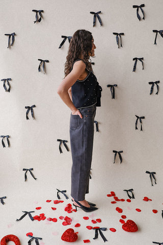 Crystal Beaded Knit Vest