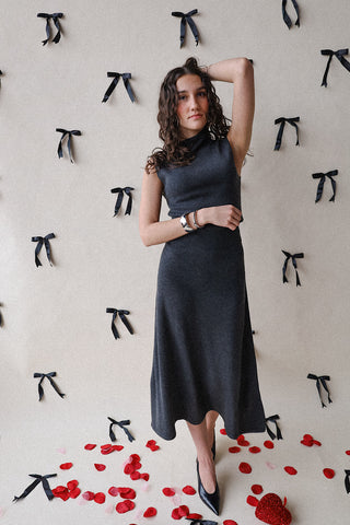 Pull-On Midi Knit Skirt