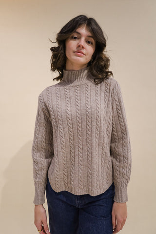 Long Sleeve Cable Sweater