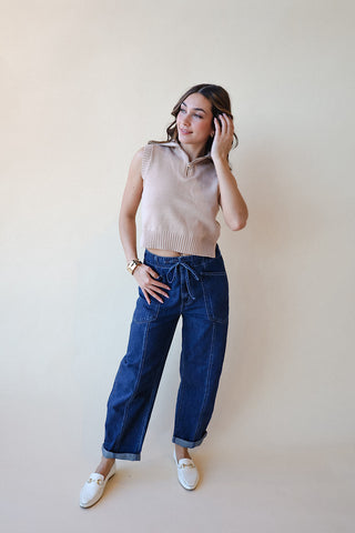 Quarter Zip Knit Vest