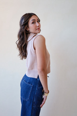 Quarter Zip Knit Vest