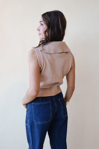 Quarter Zip Knit Vest