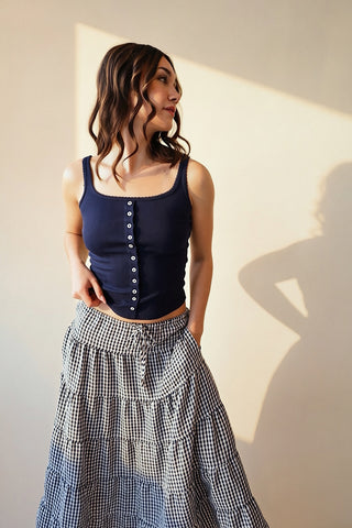 Pointelle Lace Trim Cami