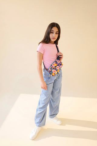 YOUTH Floral Belt Bag & Wallet