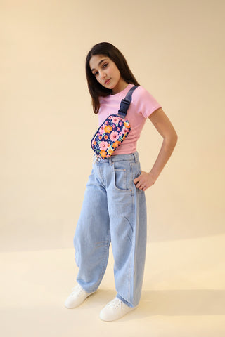 YOUTH Floral Belt Bag & Wallet