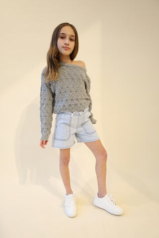 YOUTH Drawstring Faded Short