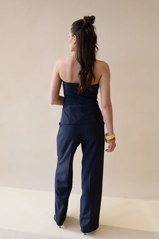 Wide Leg Pleated Trouser