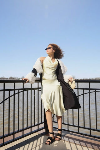 Refined Satin Halter Top