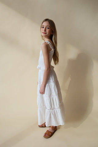 YOUTH Maxi White Skirt