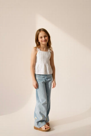 YOUTH Embroidered Floral Jean