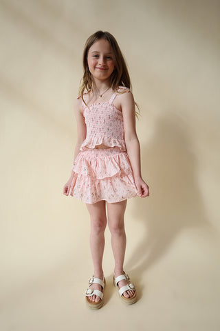 YOUTH Floral Ruffle Tank