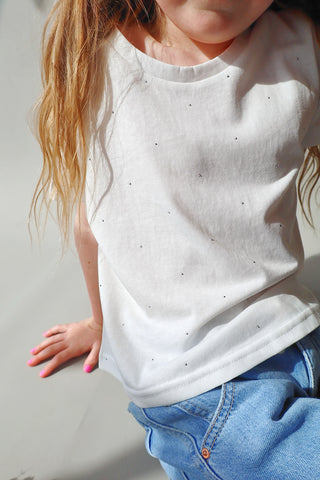 YOUTH Rhinestone Speckled Tee