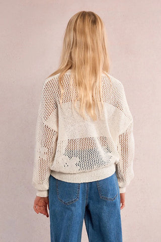 YOUTH Sheer Panel Sweater