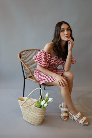 Retro Gingham Mini Dress