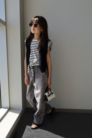 YOUTH Black Knit Vest