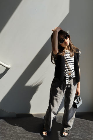 YOUTH Striped B/W Tee